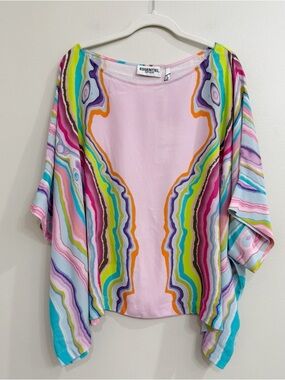 Essentiel Antwerp Pink Multi-Color Flowing Women's Top